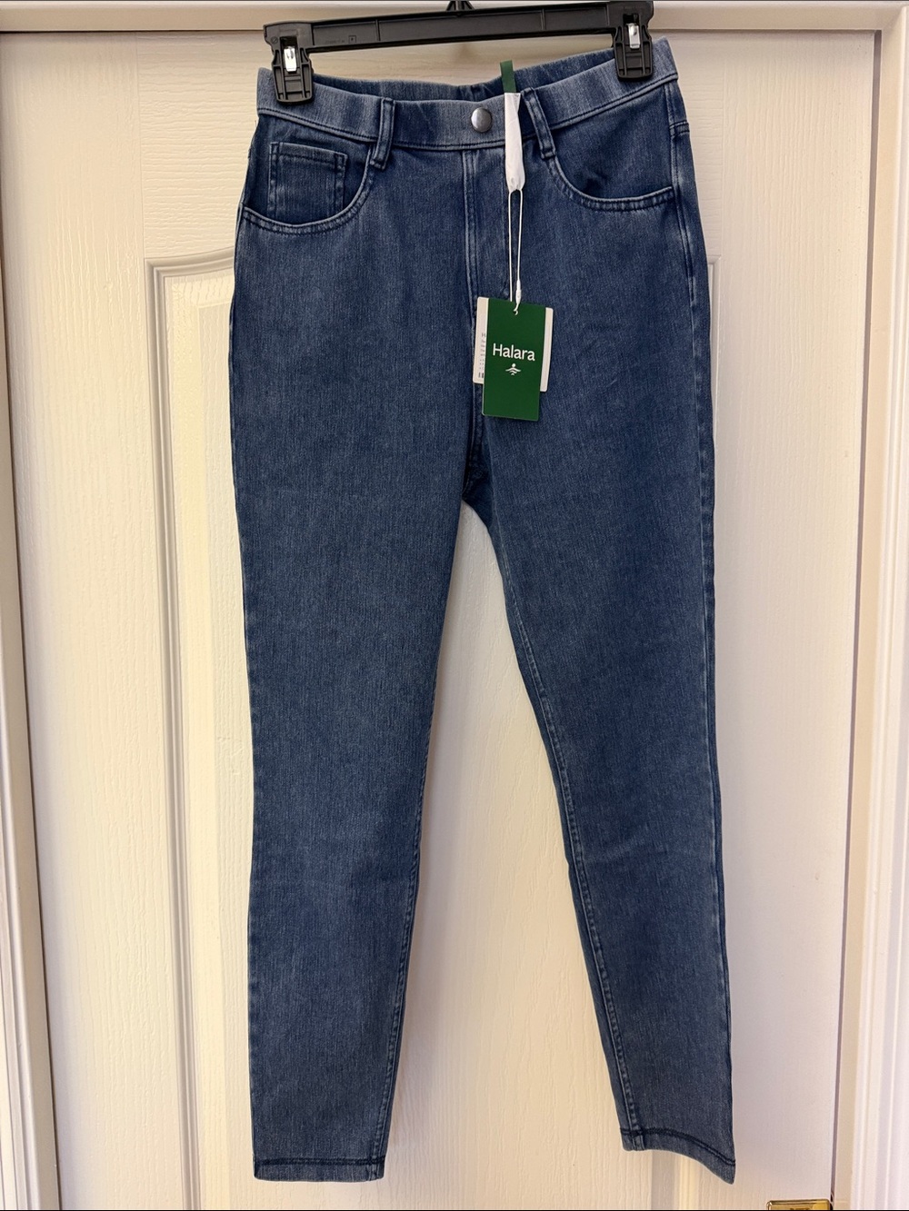 NWT HALARA Dark Blue Skinny Jean Jeggings- High Waist Stretch